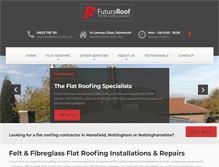 Tablet Screenshot of futuraroof.com